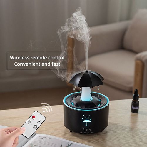 OEM Rotating Umbrella Diffuser 300ml Essential Oil Mist Diffusers for Essential Oils Ultrasonic Oil Diffuser with 7 Colors Light