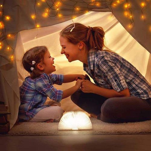 New product Reading Lamp Bedroom Led Book Night Light Custom Design Folding Tyvek Paper Battery Operated Home Decor USB