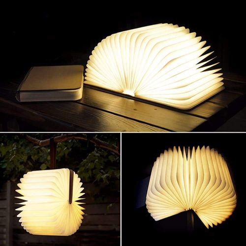 New product Reading Lamp Bedroom Led Book Night Light Custom Design Folding Tyvek Paper Battery Operated Home Decor USB