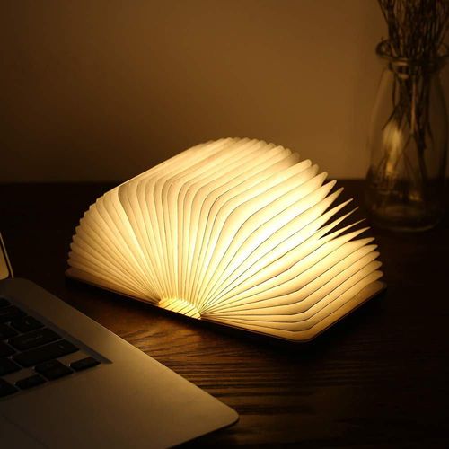 New product Reading Lamp Bedroom Led Book Night Light Custom Design Folding Tyvek Paper Battery Operated Home Decor USB