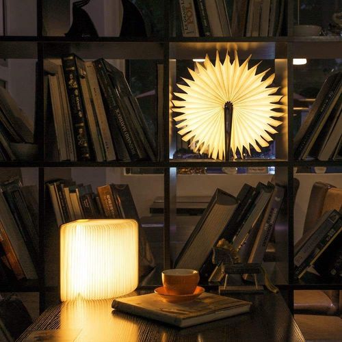 New product Reading Lamp Bedroom Led Book Night Light Custom Design Folding Tyvek Paper Battery Operated Home Decor USB