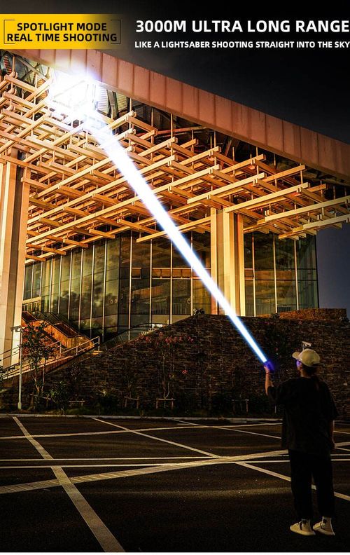 Hot 3000m Long-Range Telescopic Zoom USB Rechargeable Built In Battery Tail Warning Light LED Torch Light Tactical Flashlight