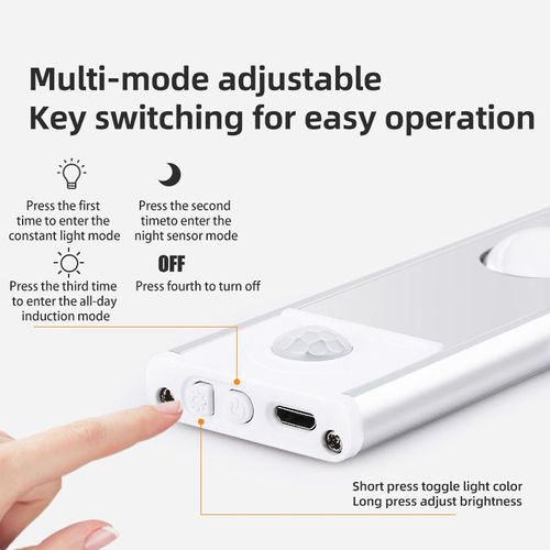 Clearance Sale - 50% OF🔥 Black Friday promotions 🔥 USB Magnetic Wireless Home Kitchen Motion Sensor Led Under Cabinet Light Furniture Lighting