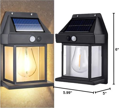 Popular Outdoor Waterproof Solar Garden Lights with Sensing Distance LED Wall Light Patio IP65 DC Power Supply PC Body Material