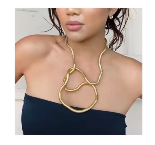 Limited Time Offer - Buy One Get One Free！Hot Sell Bendable Snake Flexible Necklace Punk Style Statement Accessories Bendable Necklace