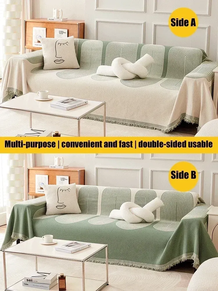 Reversible Chenille Sofa Cover