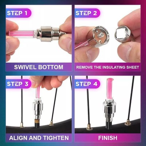 BUY 1 SET (2PCS)  LED WHEEL LIGHTS（It really glows）