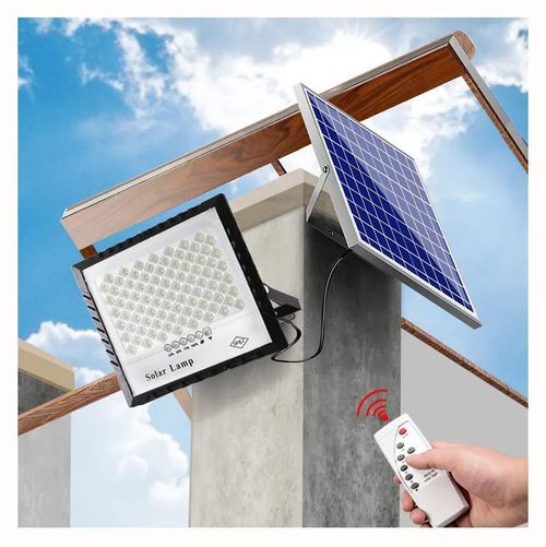 IP67 waterproof 60W solar floodlight with remote control