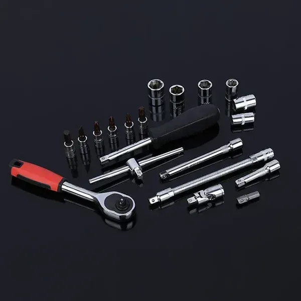 Set of 46pcs Manual Machine Auto Repair Combination Tool sets Hand Impact Spanner Small Socket Wrench set