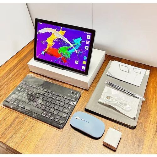 FLYPHX FA-1008 5G Dual Sim Android Tablet With Keyboard and Pen - 12GIG RAM - 10000mAh - Silver