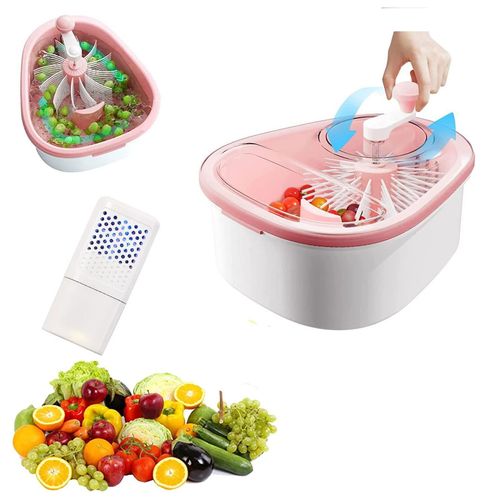 Fruit Washer and Spinner with Brush