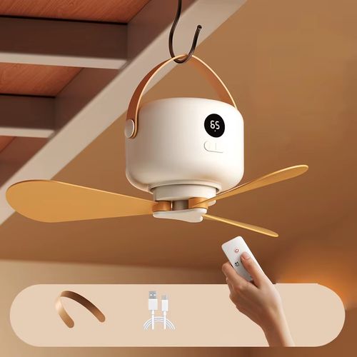 Silent Remote-Controlled Mini Camping Fan
