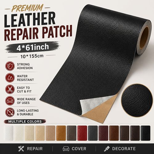 Self-Adhesive Leather Repair Tape Roll (Lychee Grain Texture)