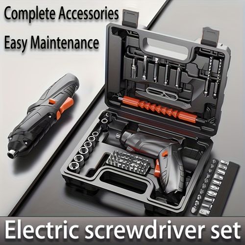 48pcs Wireless Electric Screwdriver Set - Rechargeable