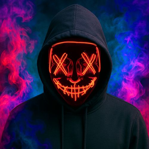 Halloween LED Light-Up Mask