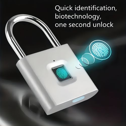 Keyless Zinc Alloy Fingerprint Padlock