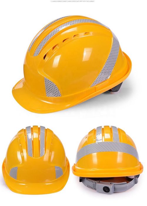 Loweite breathable insulated safety helmet with reflective strips for construction sites