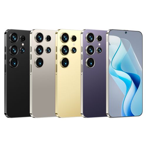 S26 Ultra Smartphone, 4GB RAM + 64GB ROM, 6.75 Inch HD Display, 4500mAh Large Battery, Dual SIM 4G, Android System, Face Unlock, Rear Camera, Lightweight & Durable, Universal Mobile Phone for Daily Use (Black)😀😀😀