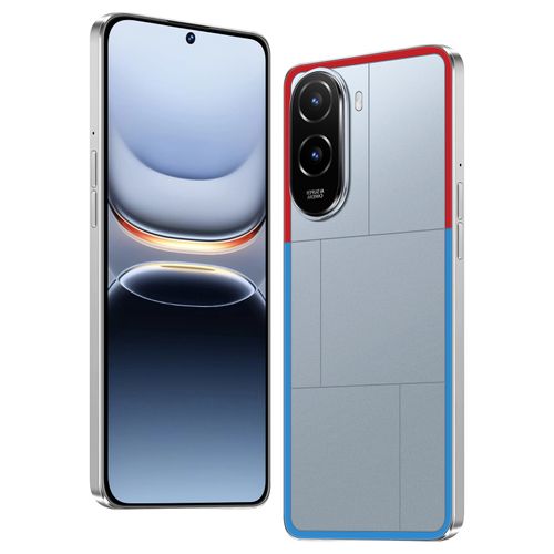 M7 Plus Smartphone 6.56 Inch Incell Punch Hole Screen MTK6737 Quad Core 3GB RAM 16GB ROM Dual SIM + TF Card Silver Fashion Red Blue Frame Unlocked Mobile Phone