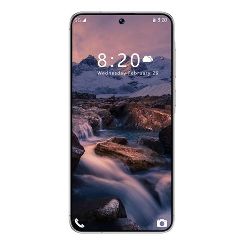 A56 Smartphone, MTK6762, 6.63 Inch Incell Punch Hole Display, 4GB RAM 64GB ROM, Dual SIM + TF Card Support, White Color, Unlocked Mobile Phone