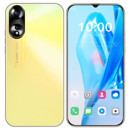 A38 Smartphone, 6.28 Inch Incell Waterdrop Display, 2GB RAM 16GB ROM, High-End Frosted Glass Back Cover, Dual SIM Unlocked Mobile Phone