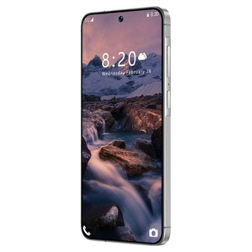 A56 Smartphone, MTK6762, 6.63 Inch Incell Punch Hole Display, 4GB RAM 64GB ROM, Dual SIM + TF Card Support, White Color, Unlocked Mobile Phone