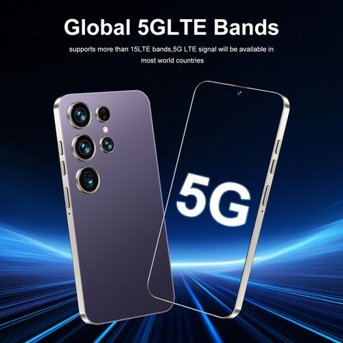 S26 Ultra Smartphone, 4GB RAM + 64GB ROM, 6.75 Inch HD Display, 4500mAh Large Battery, Dual SIM 4G, Android System, Face Unlock, Rear Camera, Lightweight & Durable, Universal Mobile Phone for Daily Use (Black)😀😀😀