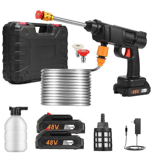 Wireless high pressure car washing water gun car mounted water gun household electric charging car washing machine universal high power car washing gun