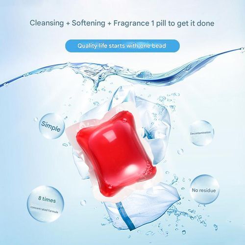 8g per bead, long-lasting fragrance, laundry beads, decontamination concentrated laundry detergent, 100 beads per box
