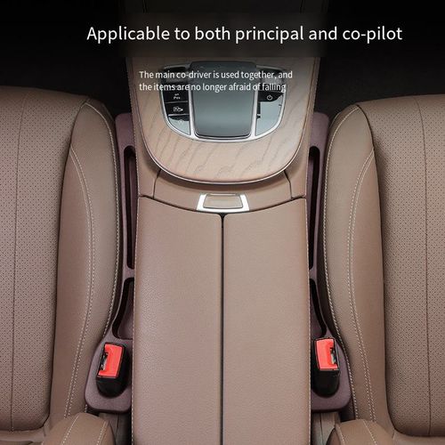New car seat gap filler strips to fill the gaps and prevent leakage and drop storage for car interior accessories