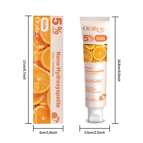 Children's Oral Care Brightening Teeth Cleansing Sweet Orange Flavor Toothpaste