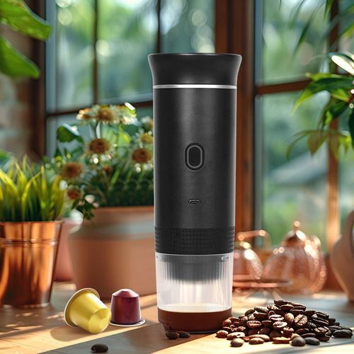 Portable capsule coffee machine fully automatic heating outdoor car home Italian American pump type