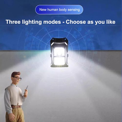 Solar-Powered Clip-On Motion Sensor LED Light - Wireless Outdoor Flood Light Zero Electricity Cost No Drilling