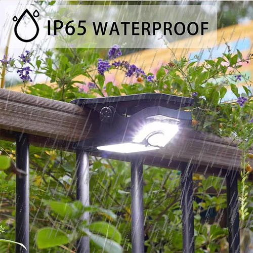 Solar-Powered Clip-On Motion Sensor LED Light - Wireless Outdoor Flood Light Zero Electricity Cost No Drilling