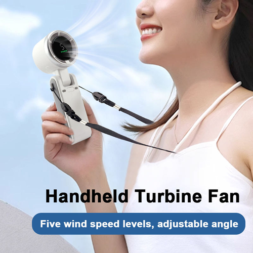 Portable Clip-On Fan with Power Bank - Rechargeable Handheld Fan LED Battery Display Foldable
