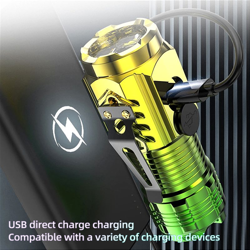 High-Power Rechargeable LED Tactical Flashlight - Bright Handheld Torch for Outdoor Camping Emergencies