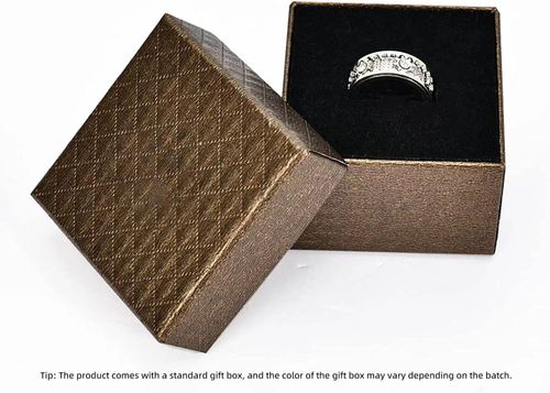 Iced Out Spinner Ring for Women Men - Stainless Steel Cubic Zirconia Stackable Rotating Ring