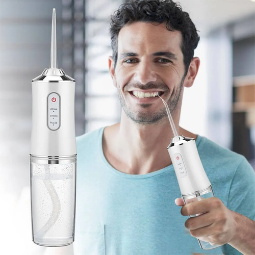 Portable Rechargeable Water Flosser - 3 Modes Cordless Oral Irrigator for Teeth Cleaning (3 Colors)