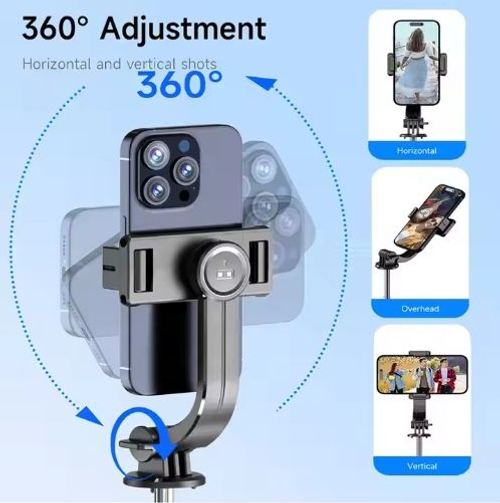 Multifunctional Bluetooth Selfie Stick & Tripod｜10m Remote, 360° Adjustable, Portable Telescopic