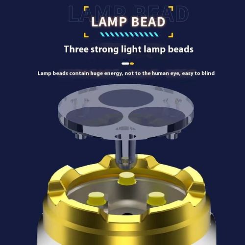 High-Power Rechargeable LED Tactical Flashlight - Bright Handheld Torch for Outdoor Camping Emergencies