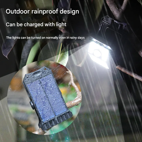 Solar-Powered Clip-On Motion Sensor LED Light - Wireless Outdoor Flood Light Zero Electricity Cost No Drilling