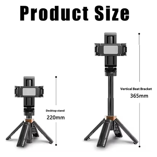POCKETFLEX Pocket Mini Tripod Selfie Stick | Portable Foldable with Remote Phone Holder