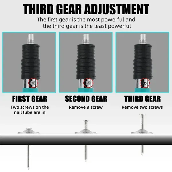 Cement wall nails wall fastening steel nail gun concrete nail gun mini portable steel nail gun + 100 disc nails