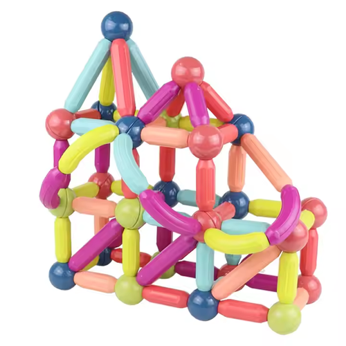 84 pcs Magnetic Stick Building Blocks Toys Games Magnetic Sticks and Balls 3D Magnetic Stick Building for kids