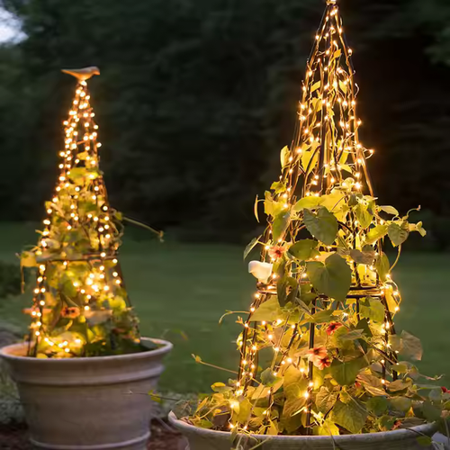Solar lamp string LED Star-moon Ramadan curtain lamp string waterproof I solar fairy lamp wedding decoration