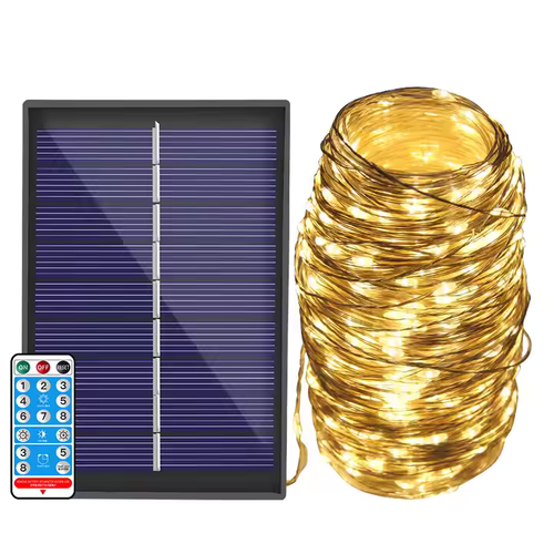 Solar lamp string LED Star-moon Ramadan curtain lamp string waterproof I solar fairy lamp wedding decoration