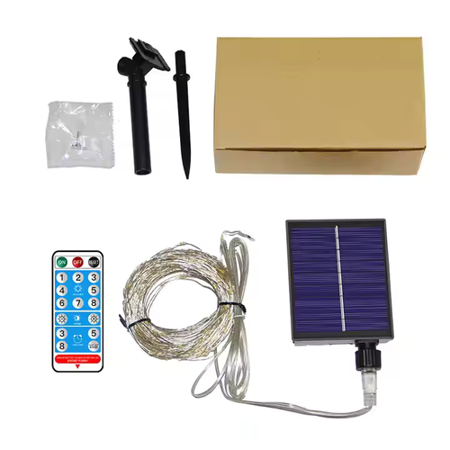 Solar lamp string LED Star-moon Ramadan curtain lamp string waterproof I solar fairy lamp wedding decoration