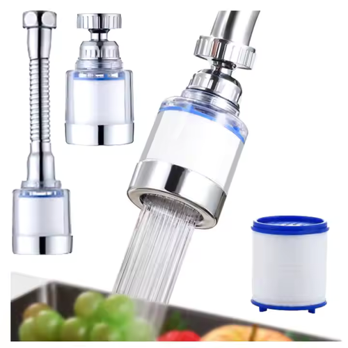 360° rotation Faucet Water Filter Remove Chlorine Heavy Metals Filtered Showers Head Soften for Hard Water Bath Filtration Purifier