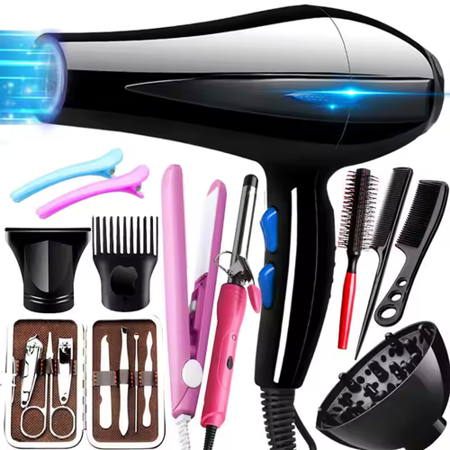 3 Heat Cool Settings High Power Hair Dryer Professional Hair Blow Dryer Set One Step Volumizer Hair Dryer With Diffuser