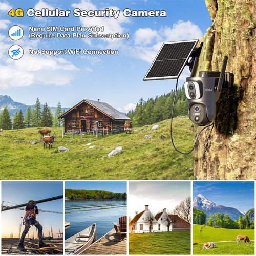 4G Cellular Security CameraDual